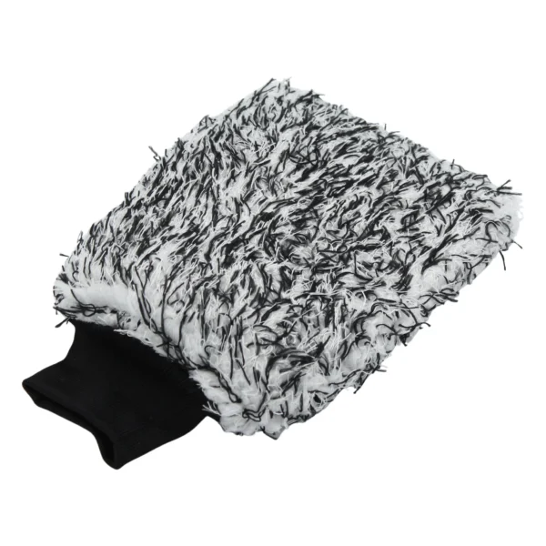 DE WITTE RUKAVICA ZA PRANJE MIKROFIBER CRNO-BIJELA